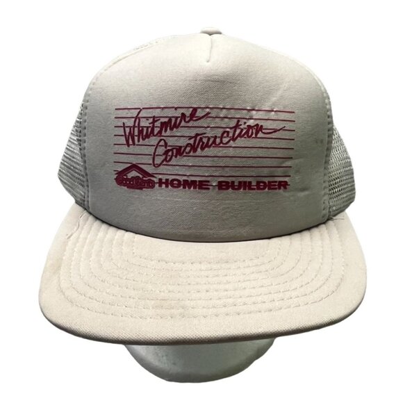 Vintage Whitmire Construction Trucker Hat Home Builders Snapback Sportcap - Picture 11 of 11